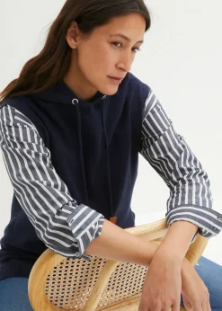 Sale Jersey sin mangas con capucha Mujer Jerséis|Ropa De Punto