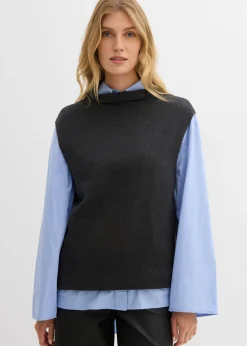 Sale Jersey sin mangas de algodón puro Mujer Esenciales|Jerséis