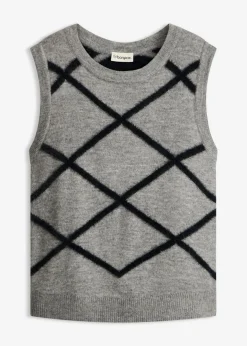 Sale Jersey sin mangas de hilo suave Mujer Jerséis|Ropa De Punto
