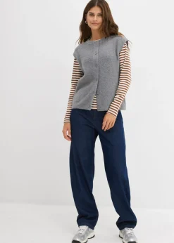 Online Jersey sin mangas de punto grueso Mujer Básicos|Jerséis
