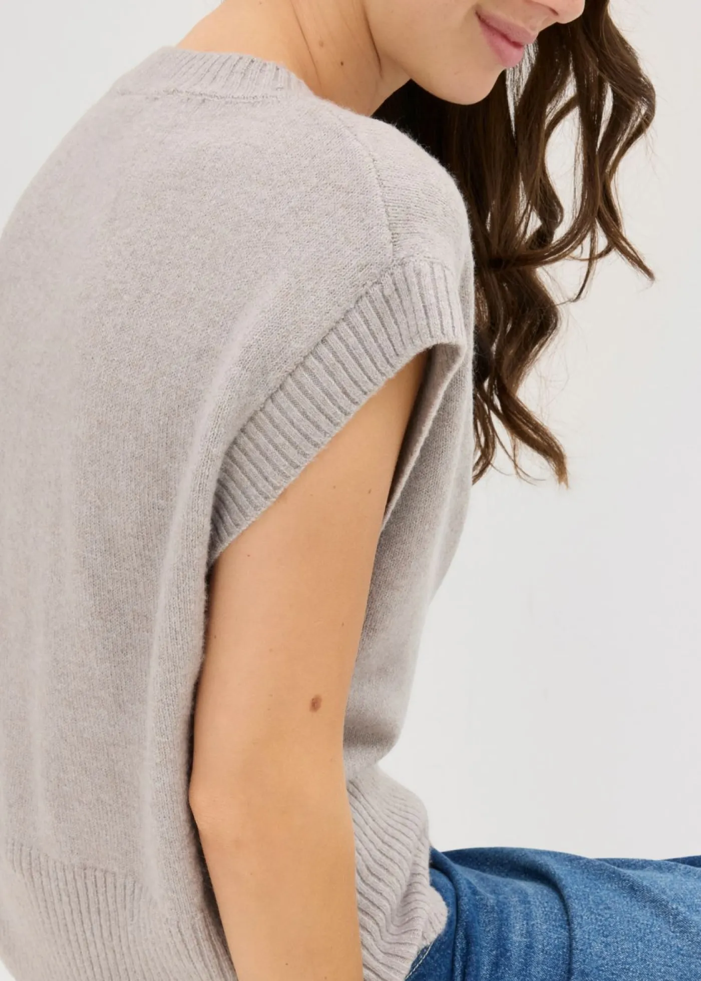 Online Jersey sin mangas oversized Mujer Jerséis|Ropa De Punto