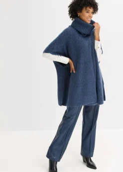 Discount Jersey tipo poncho con mezcla de lana Mujer Ponchos|Jerséis