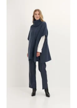 Discount Jersey tipo poncho con mezcla de lana Mujer Ponchos|Jerséis