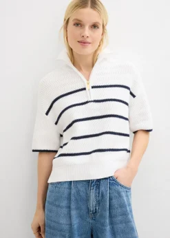 Online Jersey tipo troyer con contenido de algodón Mujer Jerséis|Novedades