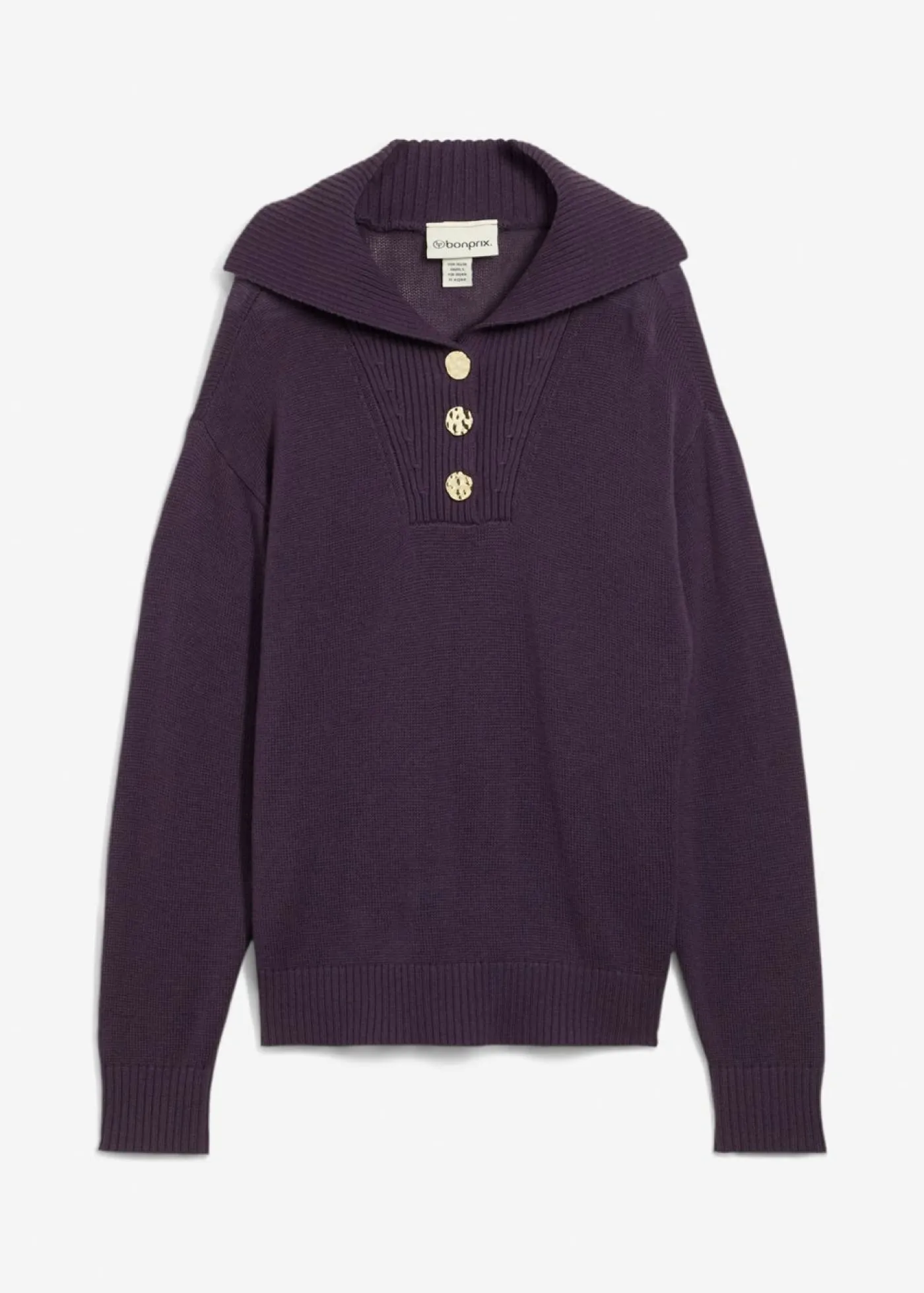 Outlet Jersey troyer con lana merina Mujer Jerséis