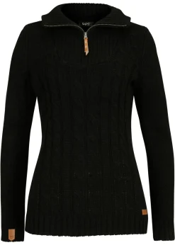 Jersey troyer con patrón trenzado Mujer Jerséis