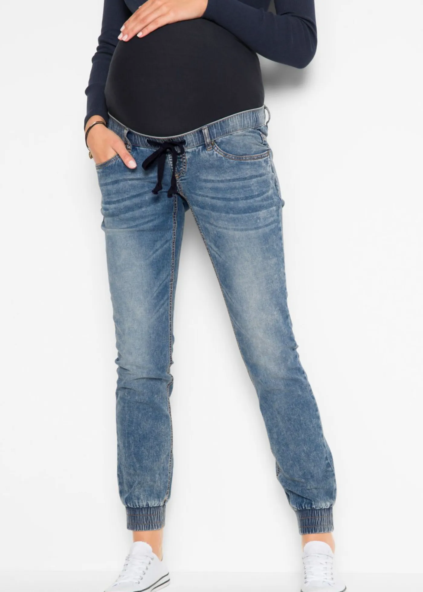 New Jogger vaquero premamá de algodón orgánico Mujer Premamá