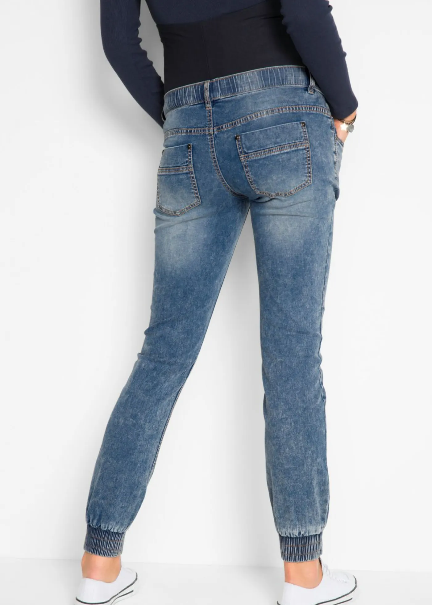 New Jogger vaquero premamá de algodón orgánico Mujer Premamá