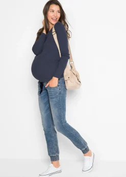 New Jogger vaquero premamá de algodón orgánico Mujer Premamá