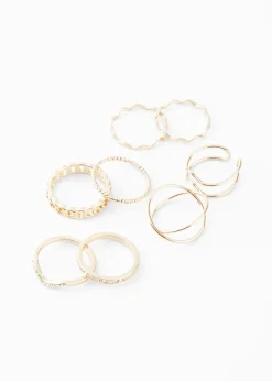 Online Juego de anillos (8 unidades) en diversos diseños Mujer Complementos Temáticos·Accesorios Elegantes|Joyería