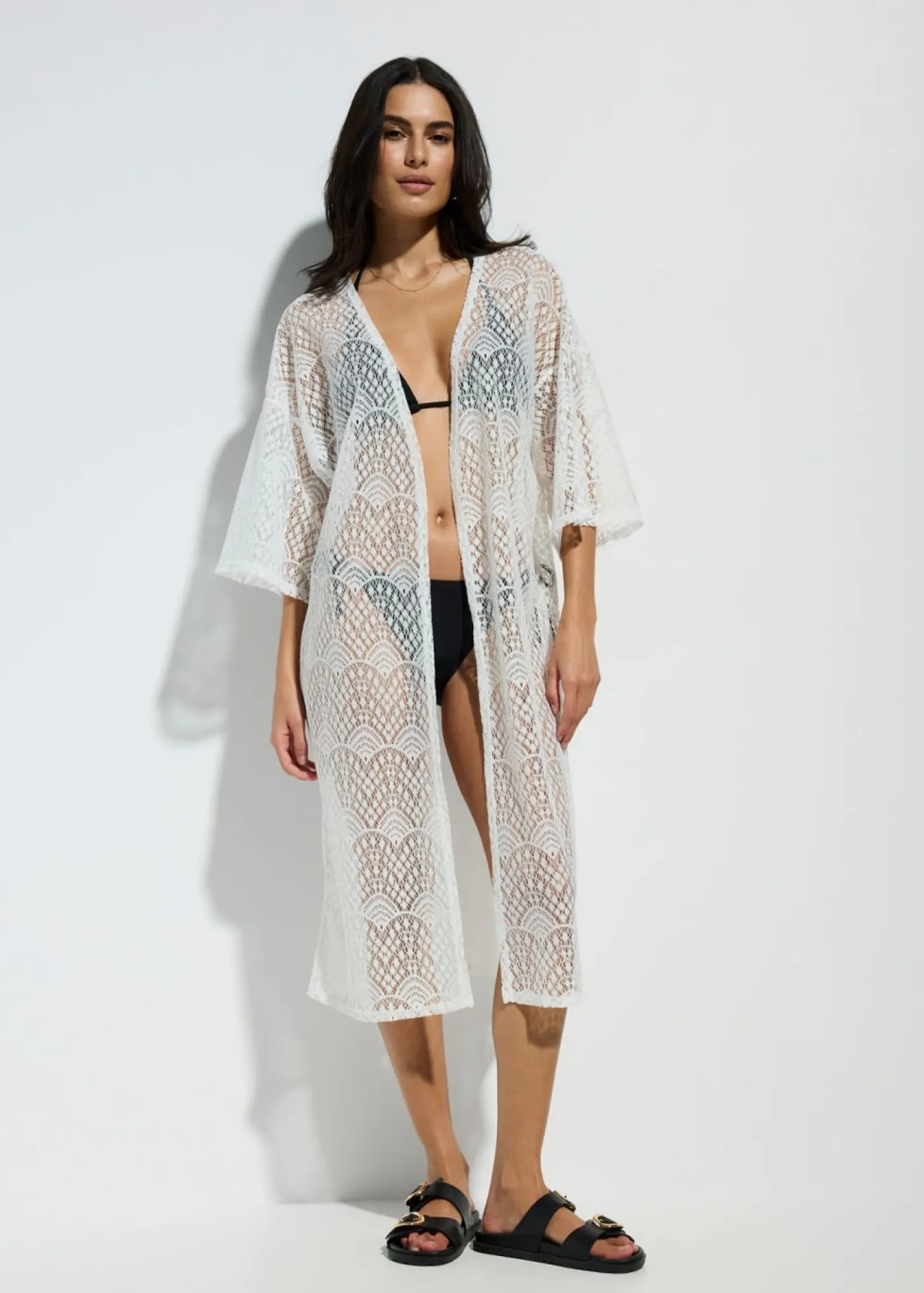 Best Kimono transparente para playa Mujer Ropa De Playa|Camisas Y Blusas