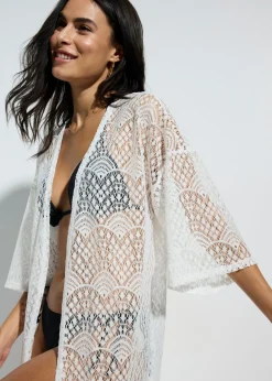 Best Kimono transparente para playa Mujer Ropa De Playa|Camisas Y Blusas