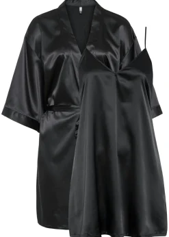 Outlet Kimono y negligé (juego de bata de 2 piezas) Mujer Corsés|Albornoces Y Batas