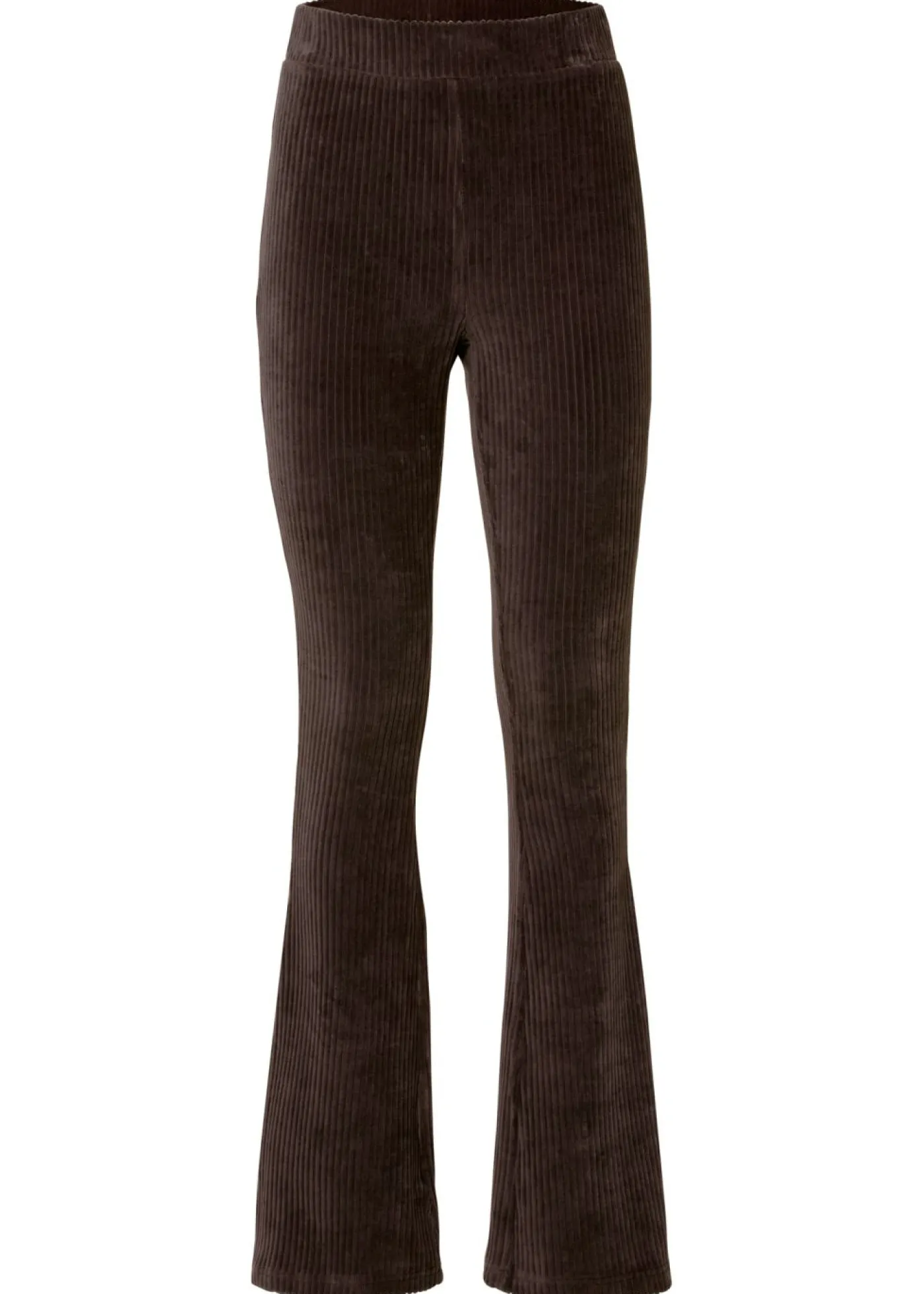 Leggings acampanados con aspecto de pana Mujer Pantalones