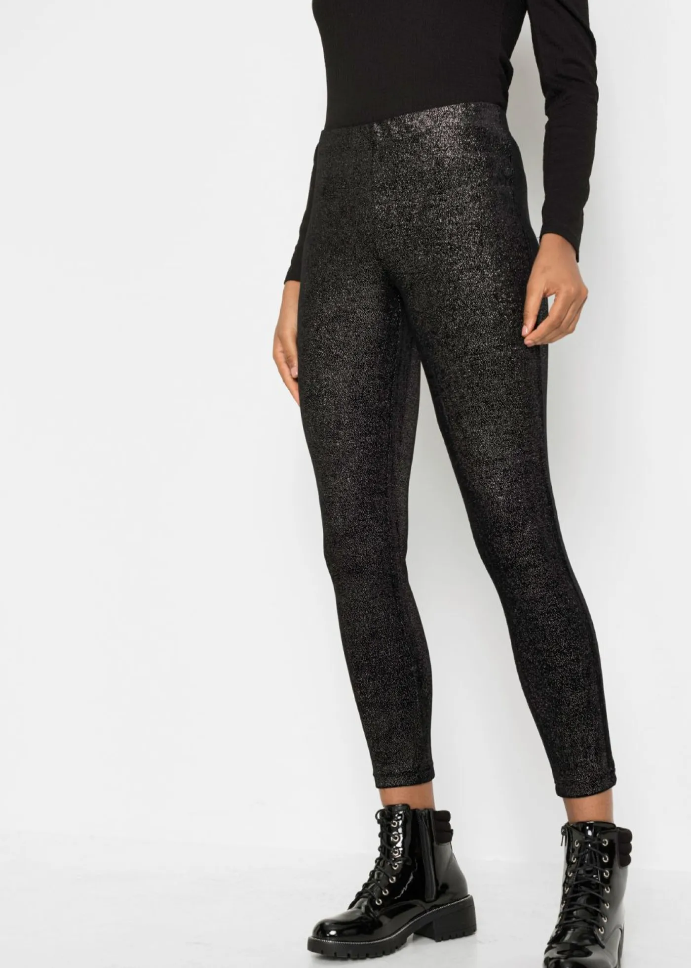 Outlet Leggings brillantes de terciopelo Mujer Pantalones