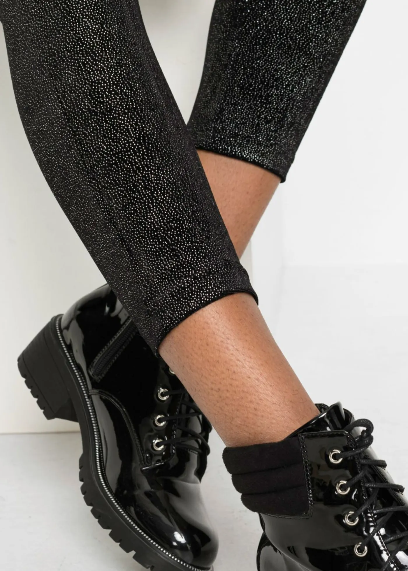 Outlet Leggings brillantes de terciopelo Mujer Pantalones