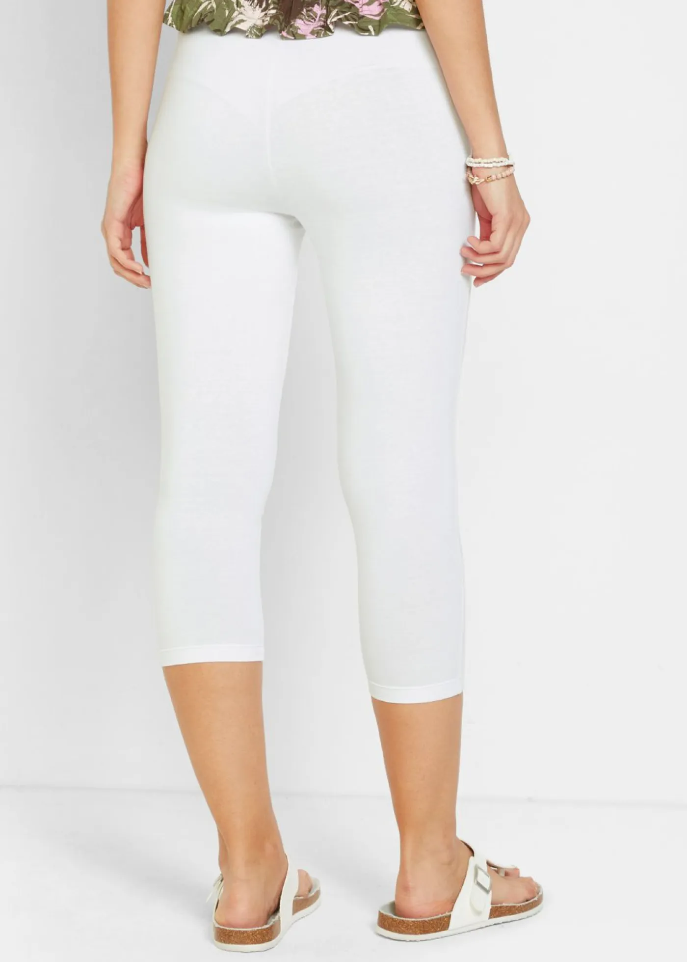 Outlet Leggings capri con cinturilla cómoda Mujer Básicos|Pantalones