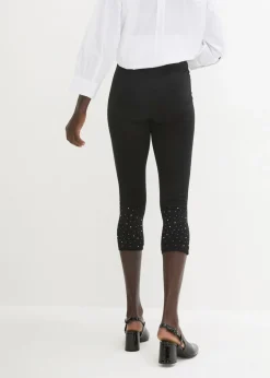 New Leggings capri de mezcla de algodón Mujer Pantalones