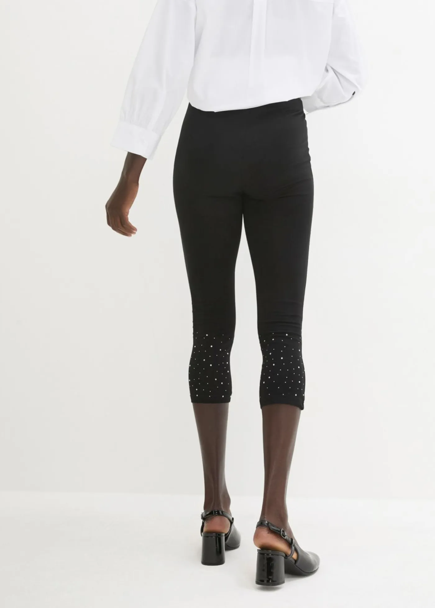 New Leggings capri de mezcla de algodón Mujer Pantalones