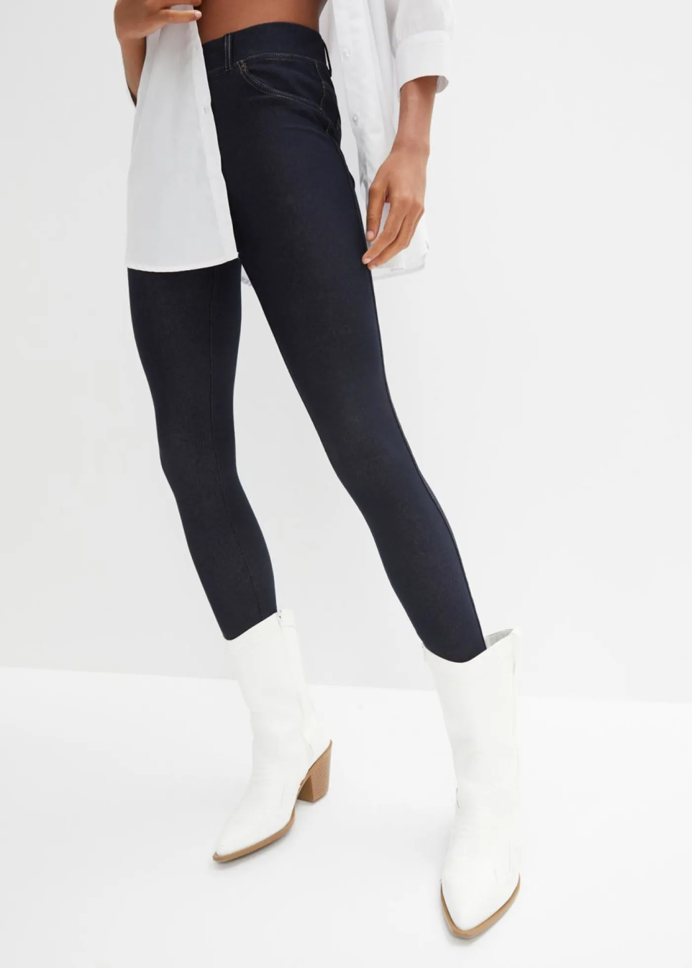 Leggings con aspecto de vaquero Mujer Pantalones
