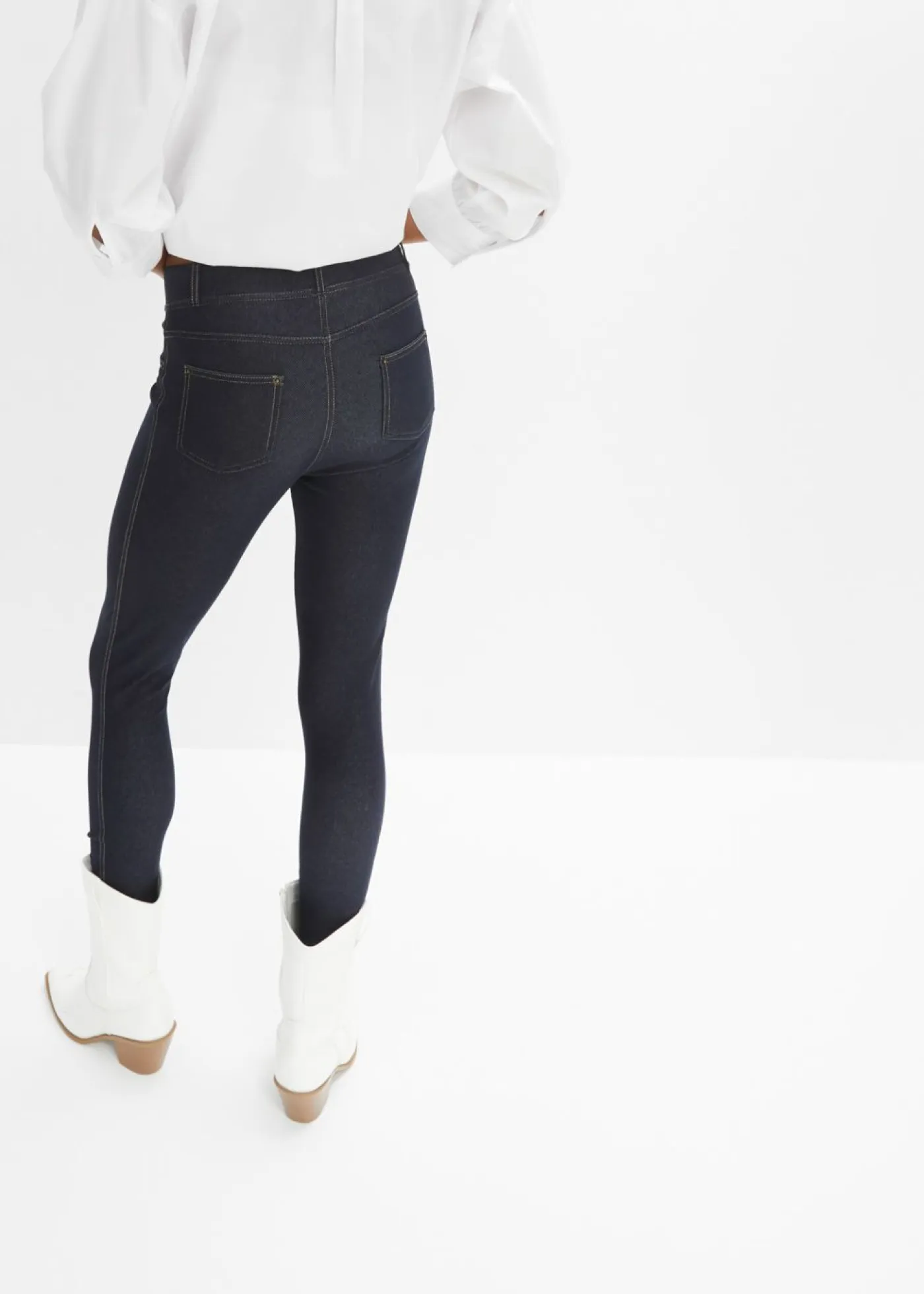 Leggings con aspecto de vaquero Mujer Pantalones