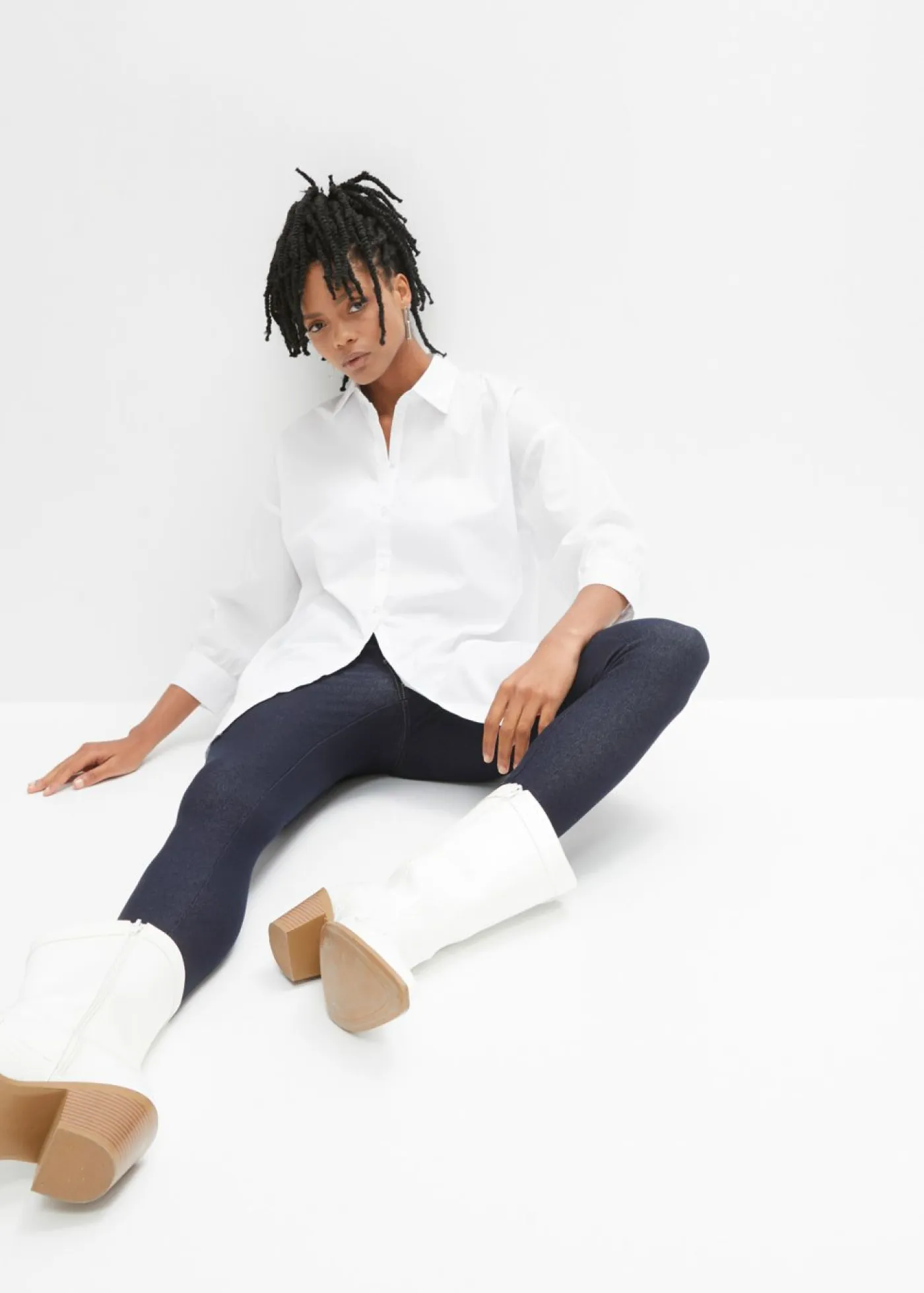 Leggings con aspecto de vaquero Mujer Pantalones