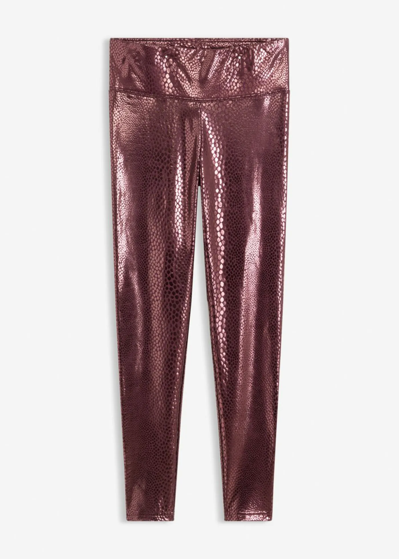 Clearance Leggings de piel sintética con alto brillo Mujer Pantalones|Tallas Pequeñas