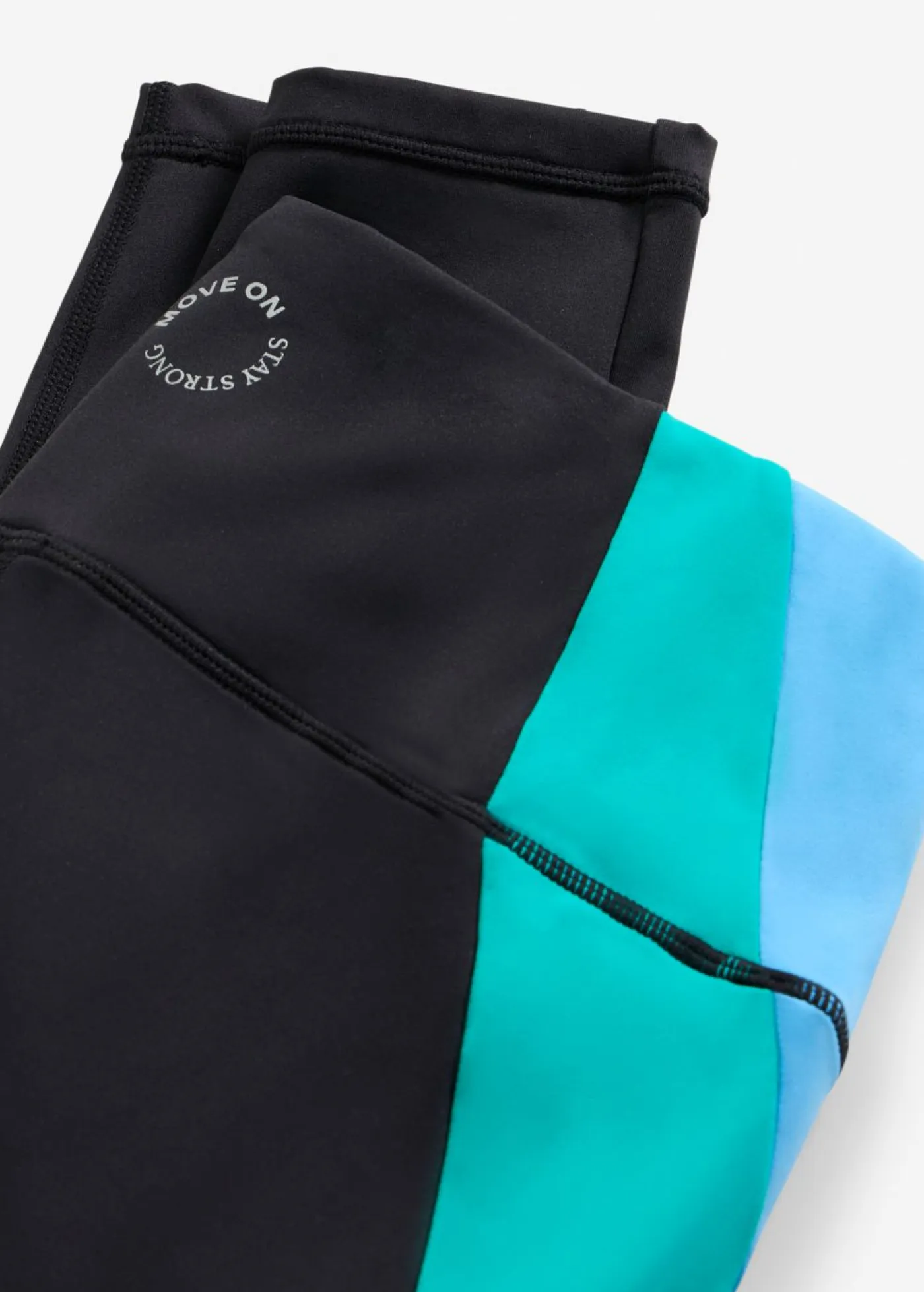 Hot Leggings deportivos cómodos de material de secado rápido en colores en contraste Mujer Ropa Deportiva|Pantalones
