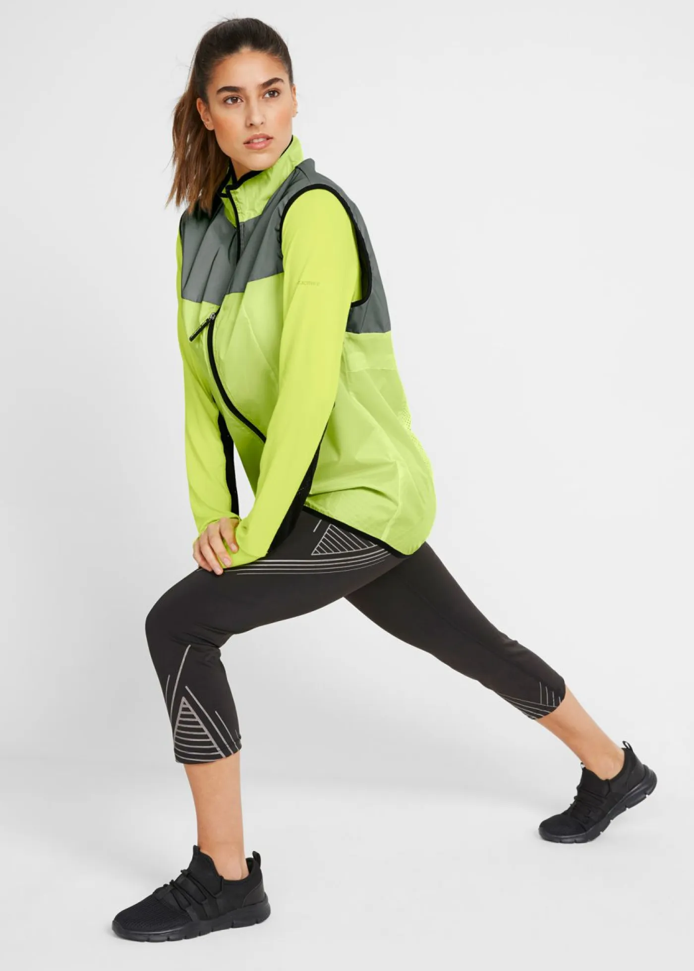 Clearance Leggings deportivos con bolsillos, largo 3/4 Mujer Ropa Deportiva|Pantalones
