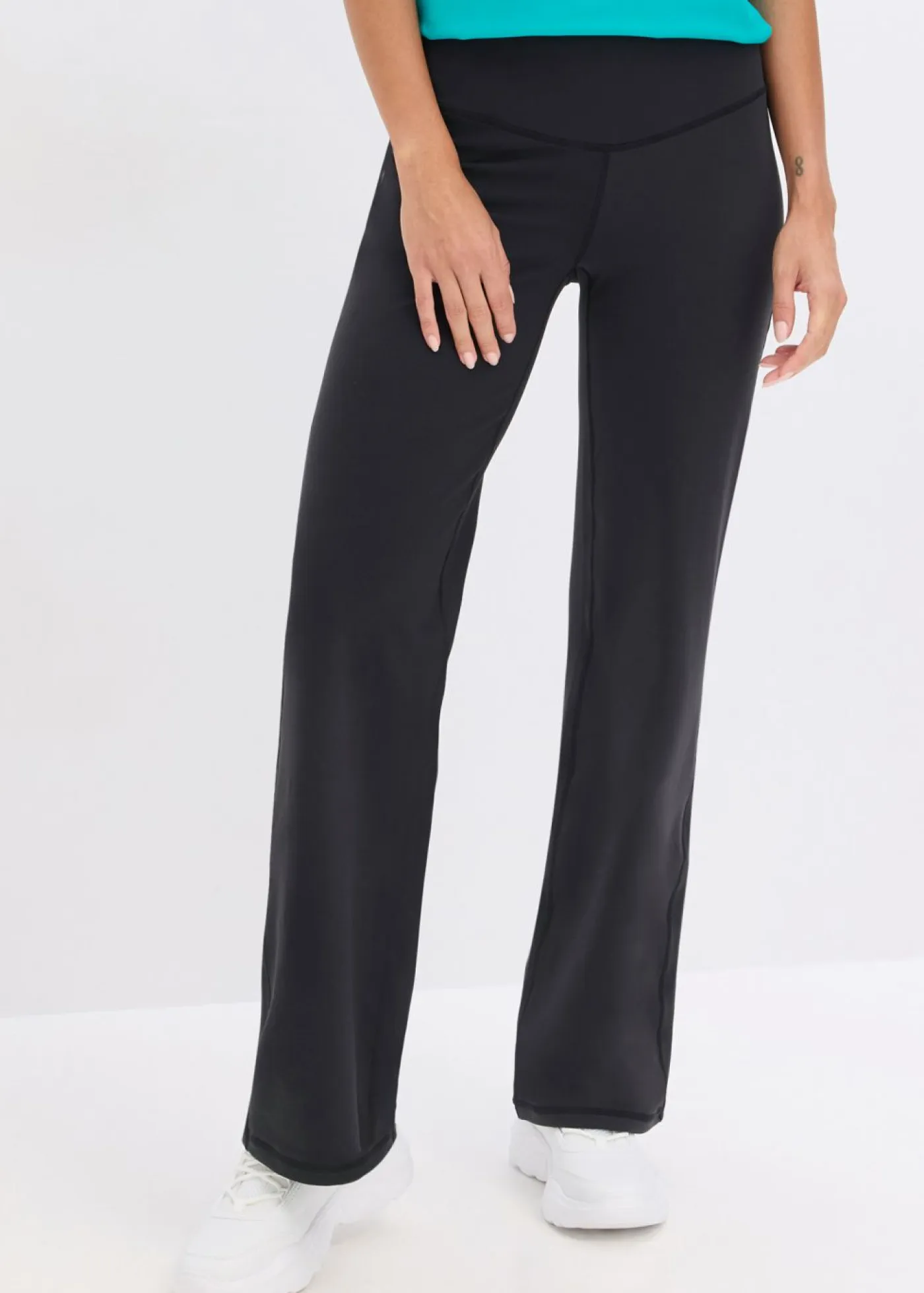 Online Leggings deportivos de algodón resistente con perneras rectas Mujer Ropa Deportiva|Pantalones