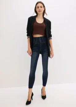 Discount Leggings tipo medias, moldeadores, en look vaquero Mujer Ropa Interior Moldeadora|Medias, Panties Y Calcetines