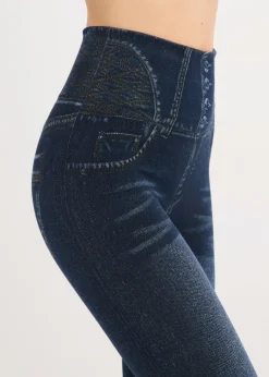 Discount Leggings tipo medias, moldeadores, en look vaquero Mujer Ropa Interior Moldeadora|Medias, Panties Y Calcetines