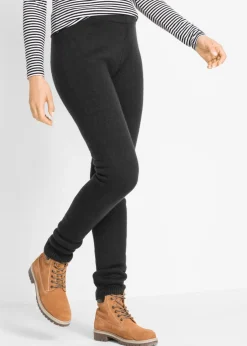 New Leggings térmico con terminaciones en canalé Mujer Ropa Térmica|Pantalones