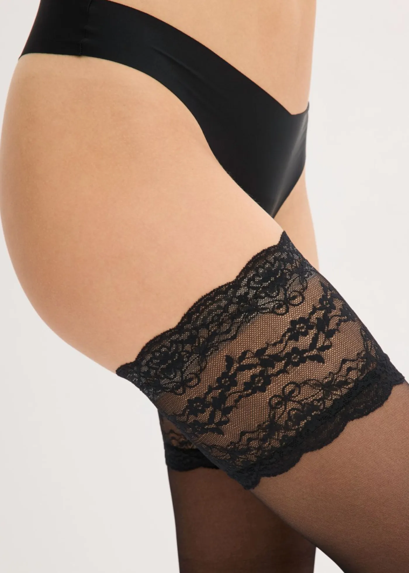 Outlet Medias de sujeción con encaje 20 den Mujer Lencería Sexy|Medias, Panties Y Calcetines