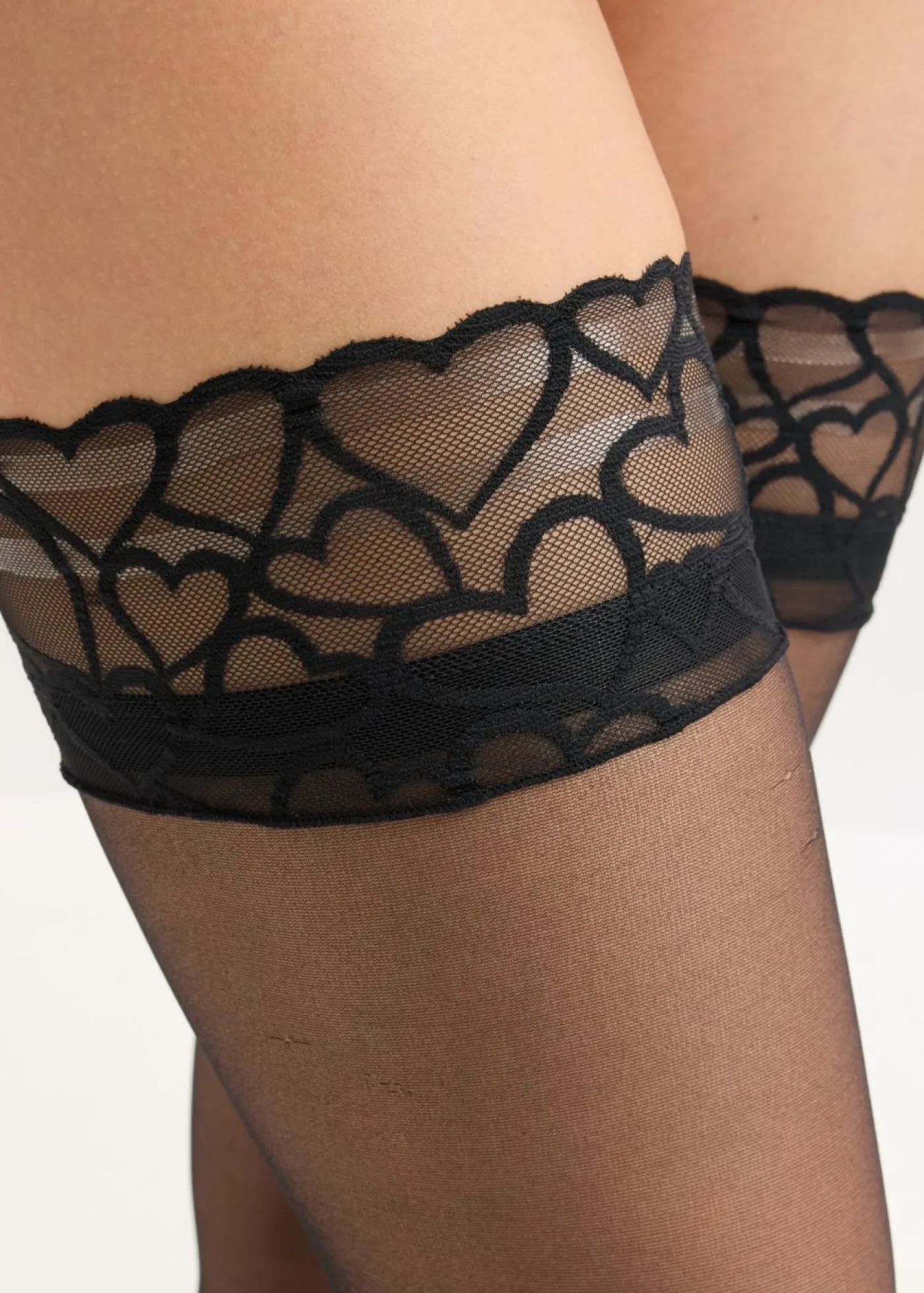 Online Medias sin liguero con encaje de 20 den Mujer Medias, Panties Y Calcetines