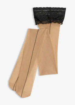 Outlet Medias sin liguero con encaje de 20 den Mujer Lencería Sexy|Medias, Panties Y Calcetines