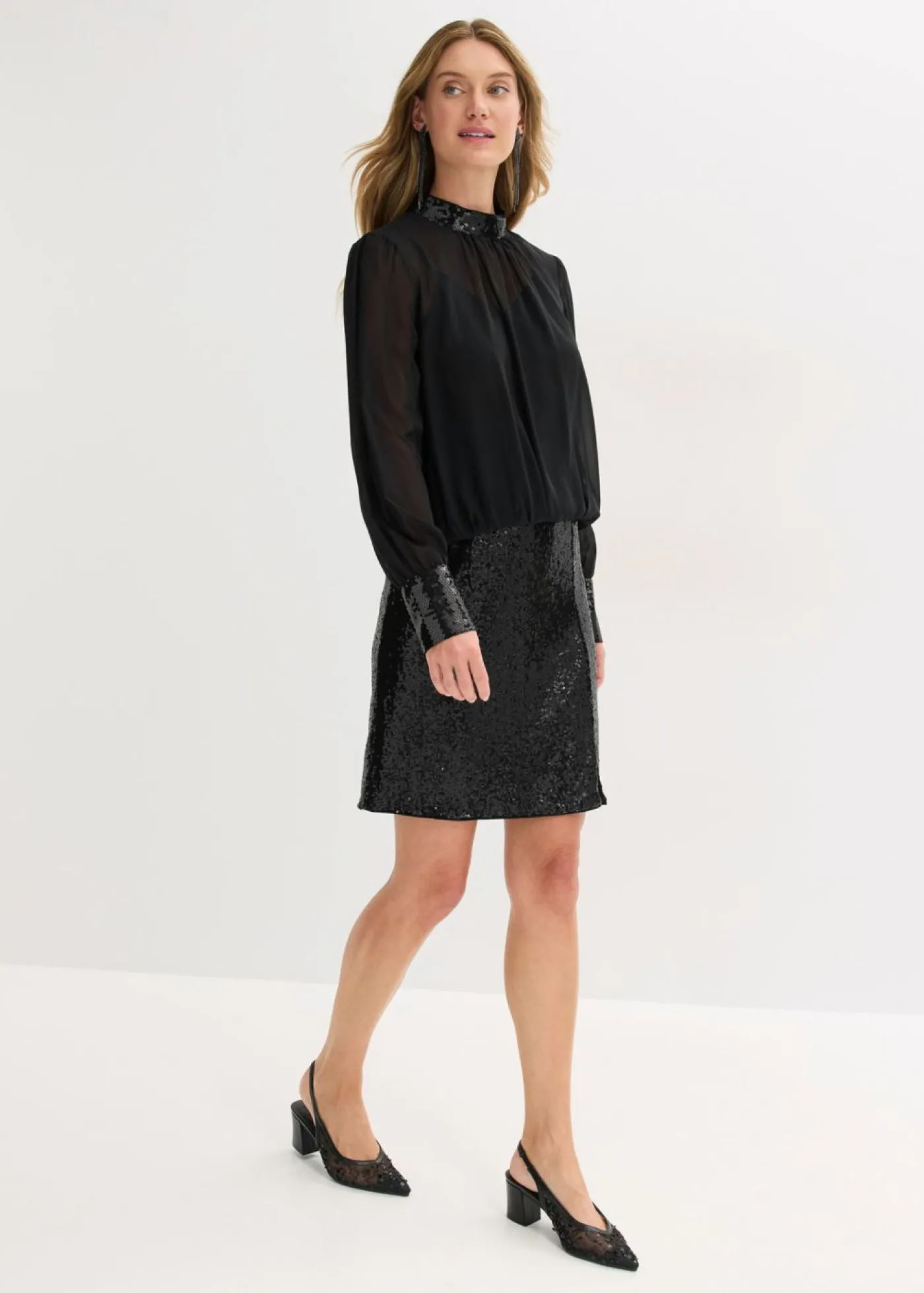 Sale Minifalda con lentejuelas Mujer Faldas
