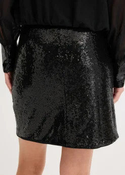 Sale Minifalda con lentejuelas Mujer Faldas