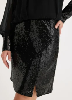 Sale Minifalda con lentejuelas Mujer Faldas