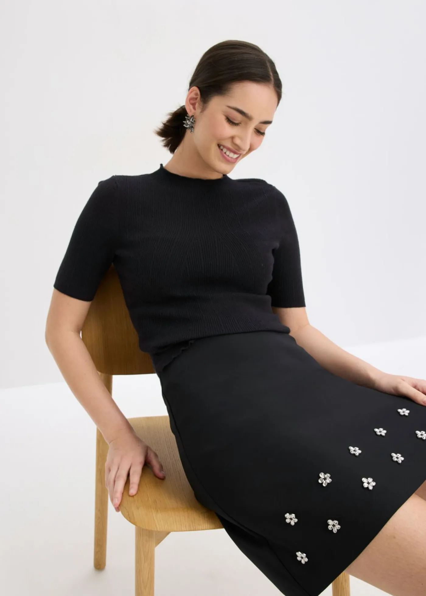 Outlet Minifalda de algodón Mujer Faldas