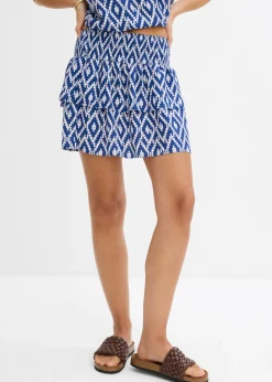 Minifalda de viscosa fluida Mujer Faldas