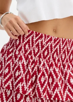 Hot Minifalda de viscosa fluida Mujer Faldas