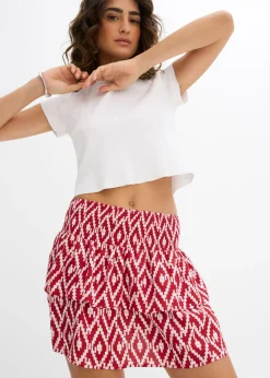 Hot Minifalda de viscosa fluida Mujer Faldas