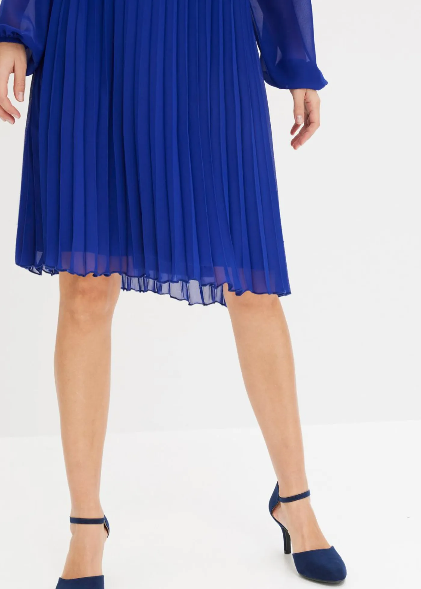 Sale Minivestido de gasa fina con plisado Mujer Vestidos|Novedades