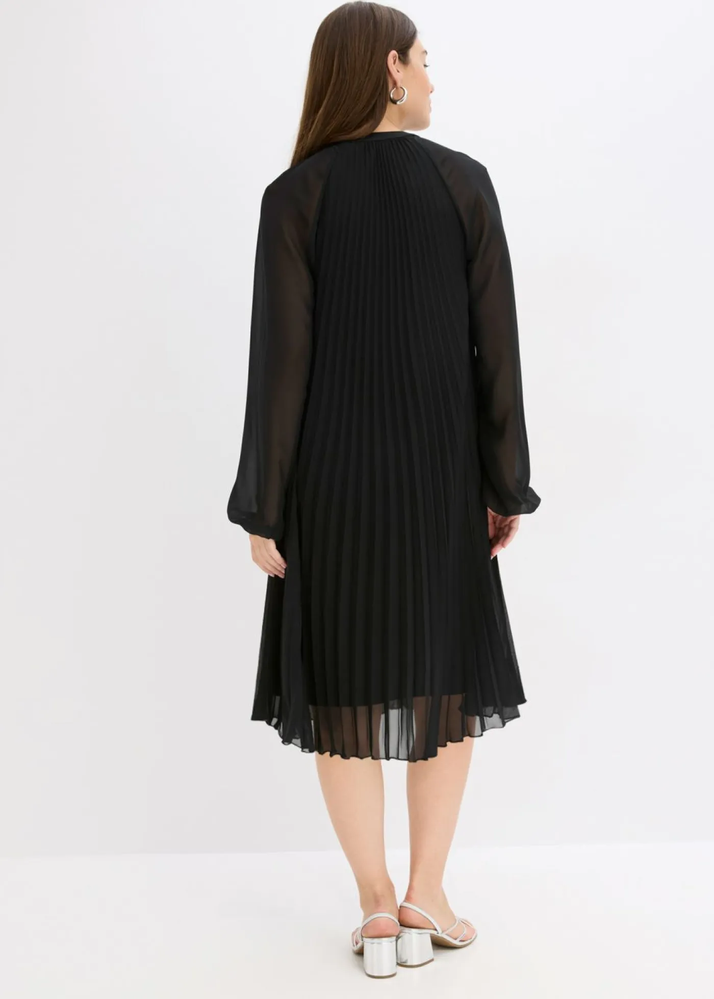 Outlet Minivestido de gasa fina con plisado Mujer Vestidos|Novedades