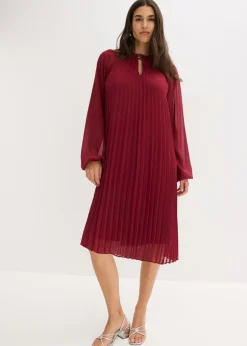 Outlet Minivestido de gasa fina con plisado Mujer Vestidos|Novedades
