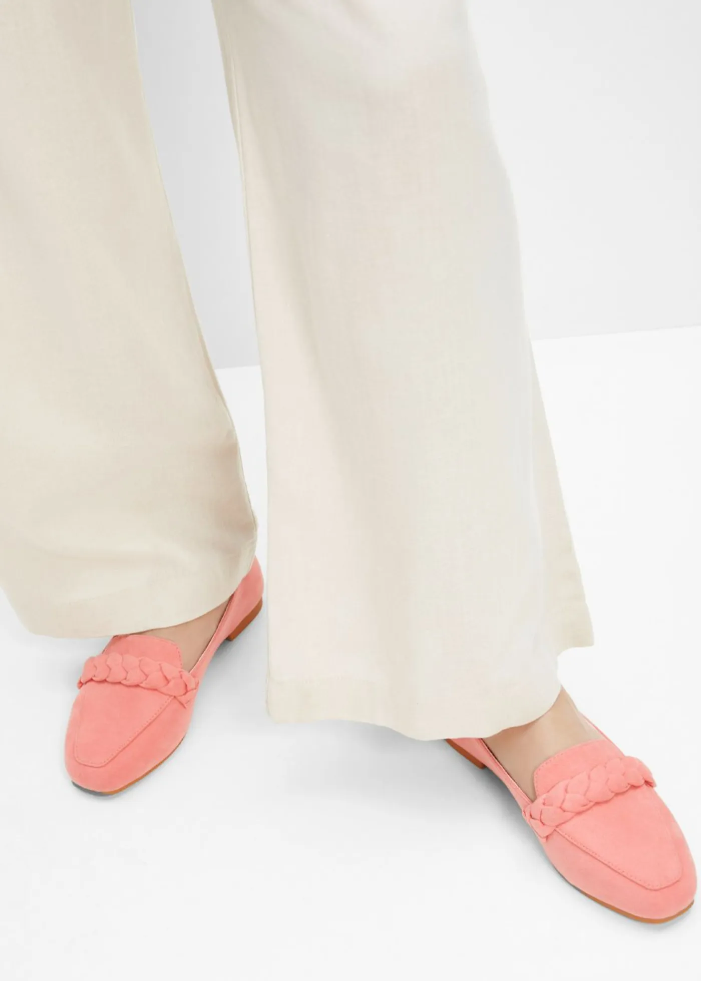 Outlet Mocasines con detalles trenzados Mujer Tendencias·Zapatos Veganos|Mocasines