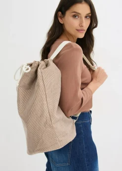 Hot Mochila de lona con rayas Mujer Complementos Temáticos·Accesorios Veganos|Bolsos