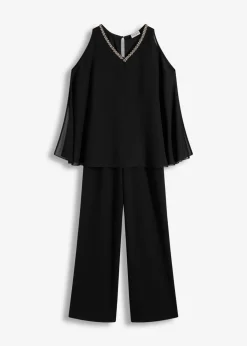 Sale Mono con capa y adornos de piedras brillantes Mujer Monos|Ropa Elegante