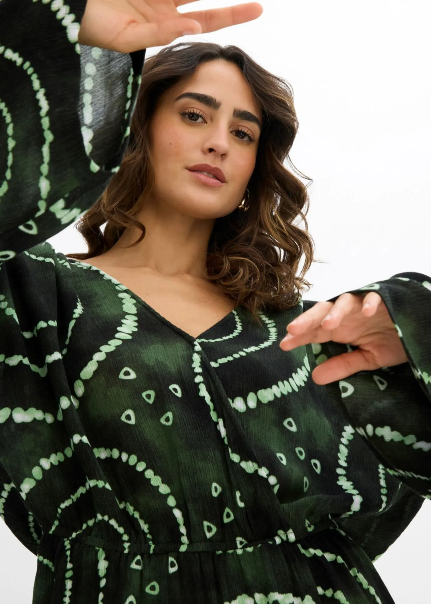 Sale Mono corto de viscosa fluida Mujer Monos